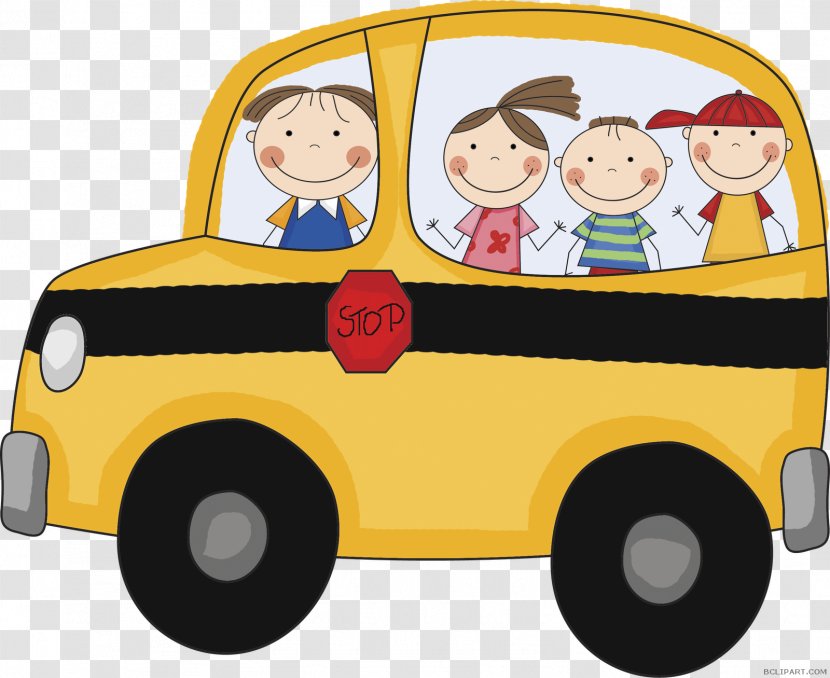 School Bus Clip Art Image Openclipart - Car Transparent PNG