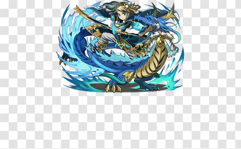 Puzzle & Dragons Chunichi 5channel Aqua - 1234 Transparent PNG