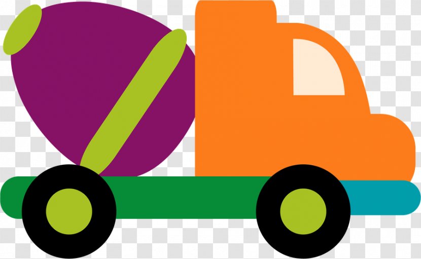 Transport Cement Mixers Paper Vehicle Betongbil - Car Transparent PNG