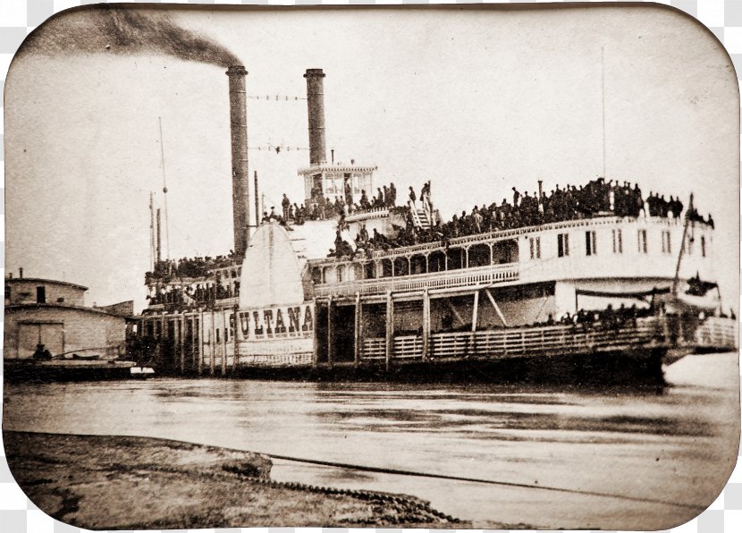 Vicksburg Mississippi River American Civil War Sultana Steamboat - Explosion Transparent PNG