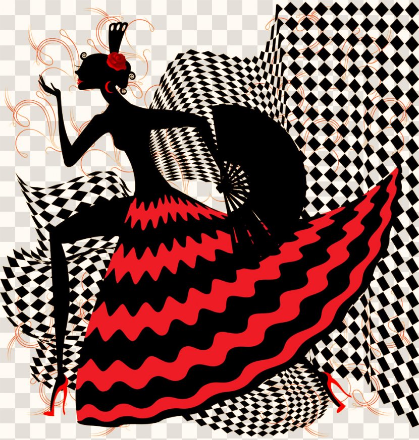 Flamenco Dance Royalty-free Printmaking - Art - Woman Silhouette Transparent PNG