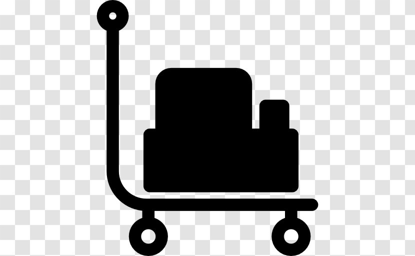 Suitcase Baggage Cart Trolley - Airport Terminal - Hand Drawn Transparent PNG