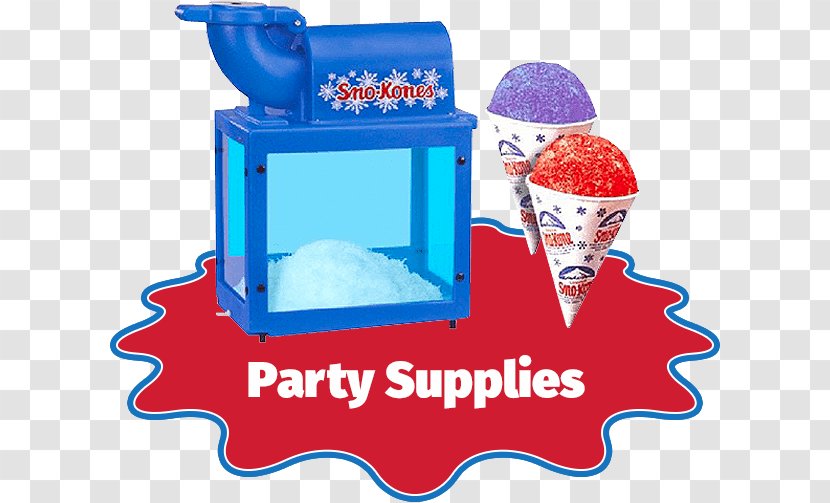 Snow Cone Cotton Candy Slush Machine Smoothie - Blue - Party Decoration Transparent PNG