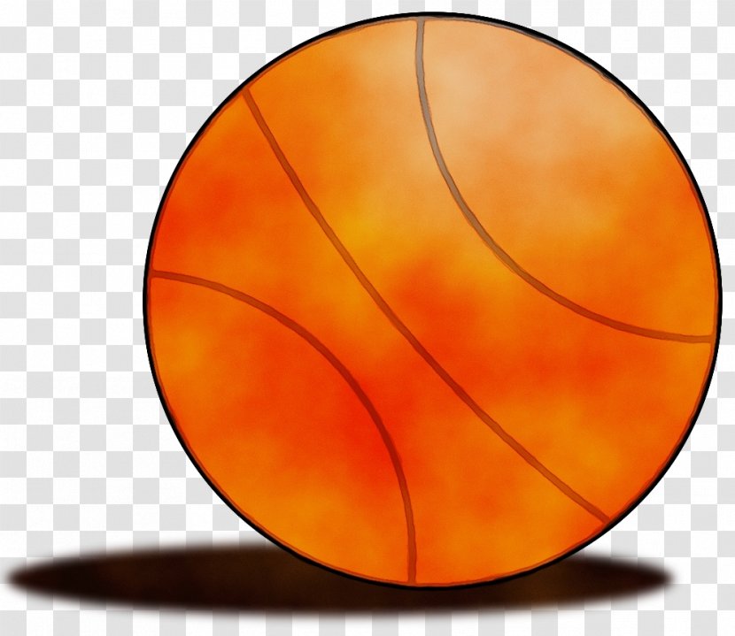 Orange - Watercolor - Sphere Amber Transparent PNG
