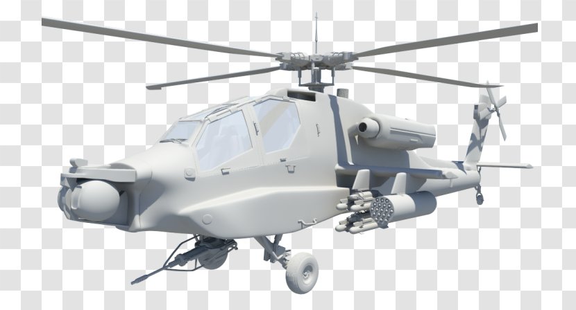 Helicopter Rotor Airplane Military Air Force - Boeing Ah64 Apache Transparent PNG