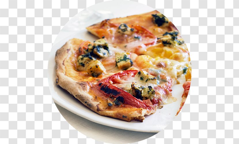 California-style Pizza Sicilian Pomodoro E Mozzarella Tarte Flambée - Cheese Transparent PNG