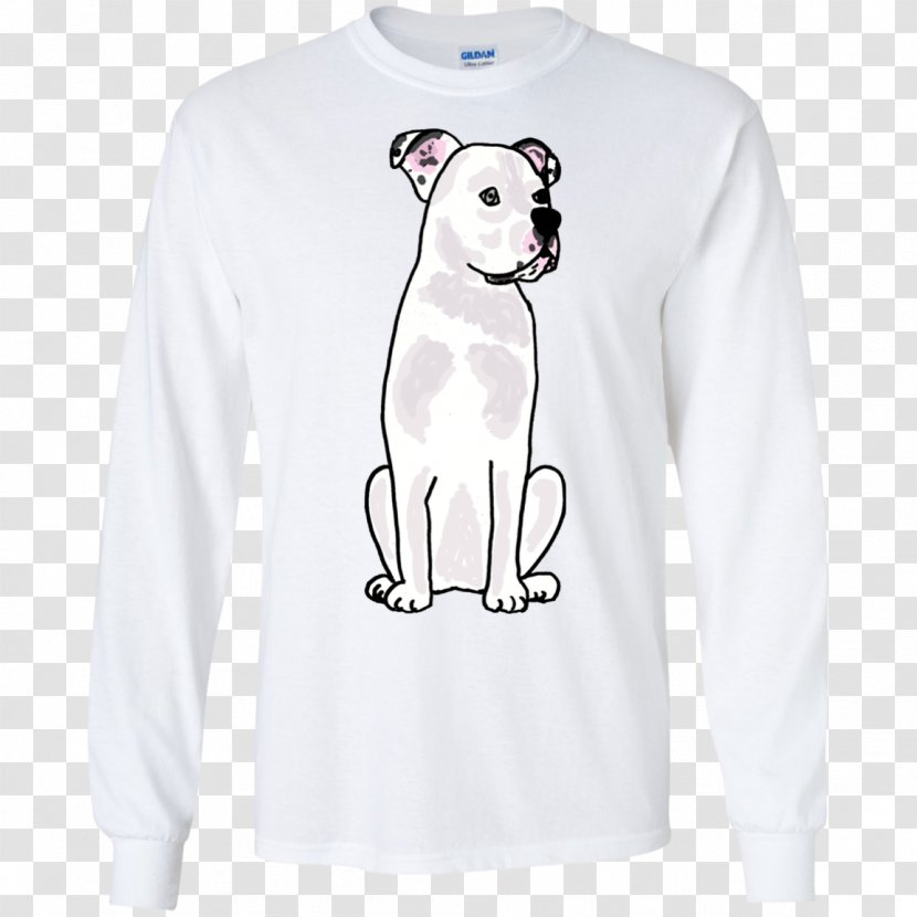 Long-sleeved T-shirt American Bulldog - Dog Like Mammal Transparent PNG