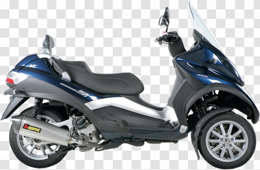 Exhaust System Scooter Piaggio MP3 Car - Beverly Transparent PNG