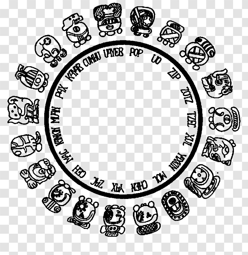 Maya Calendar Mesoamerican Long Count Civilization - Mesoamerica - Zodiac Sign Tattoo Transparent PNG