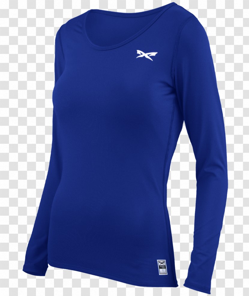 Long-sleeved T-shirt Clothing - Electric Blue Transparent PNG