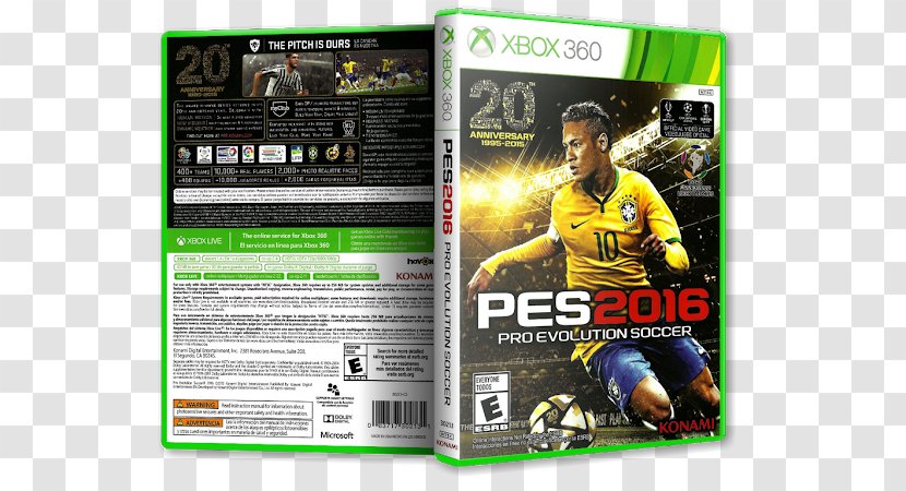 Xbox 360 Pro Evolution Soccer 2016 2015 2014 6 - Electronic Device - Pes 2018 Transparent PNG