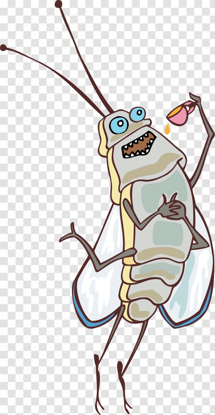 Insect Little Fly So Sprightly Cockroach Clip Art - Heart - Mosquito Transparent PNG
