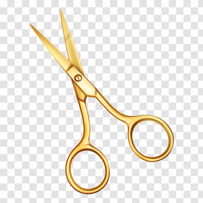 Scissors Euclidean Vector - Yellow Transparent PNG