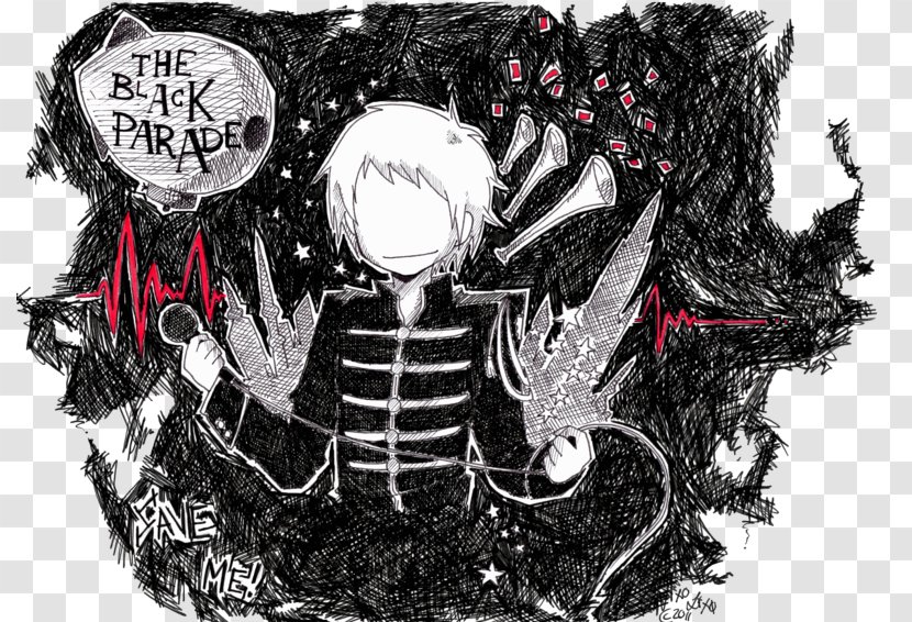 Welcome To The Black Parade My Chemical Romance Fan Art - Gerard Way Transparent PNG