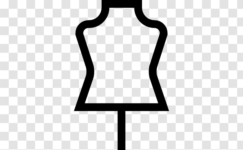 Dressmaker Clip Art - Button - Black And White Transparent PNG