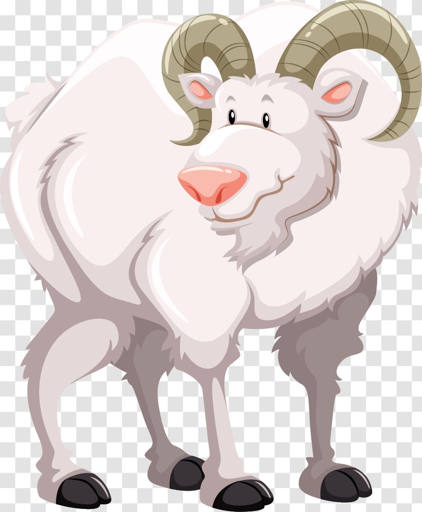 Goat Sheep Royalty-free Illustration - Silhouette - Vector Cartoon White Transparent PNG