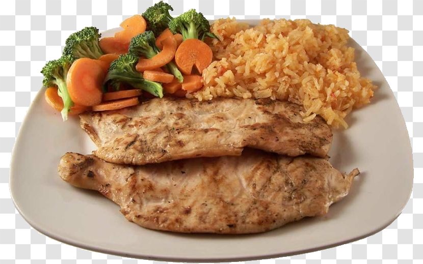 Barbecue Chicken Vegetarian Cuisine Rice And Beans Sequoia Cider Mill Restaurant - Food Transparent PNG