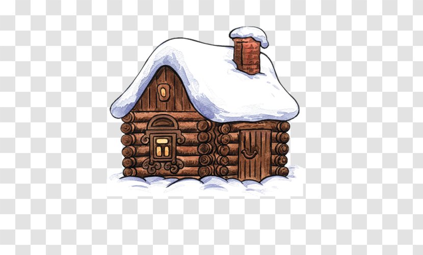 Clip Art Christmas Cottage Illustration Image - Cabin Transparent PNG