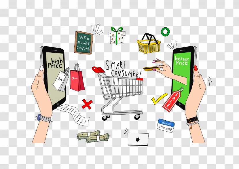 Consumer Goods Illustration Shopping Customer - Sales - Electronic Device Transparent PNG