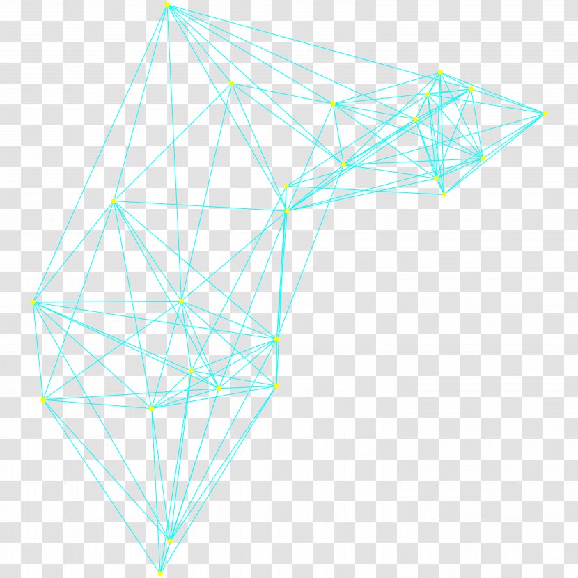 Triangle Structure Symmetry Area Pattern - Floating Lines Transparent PNG