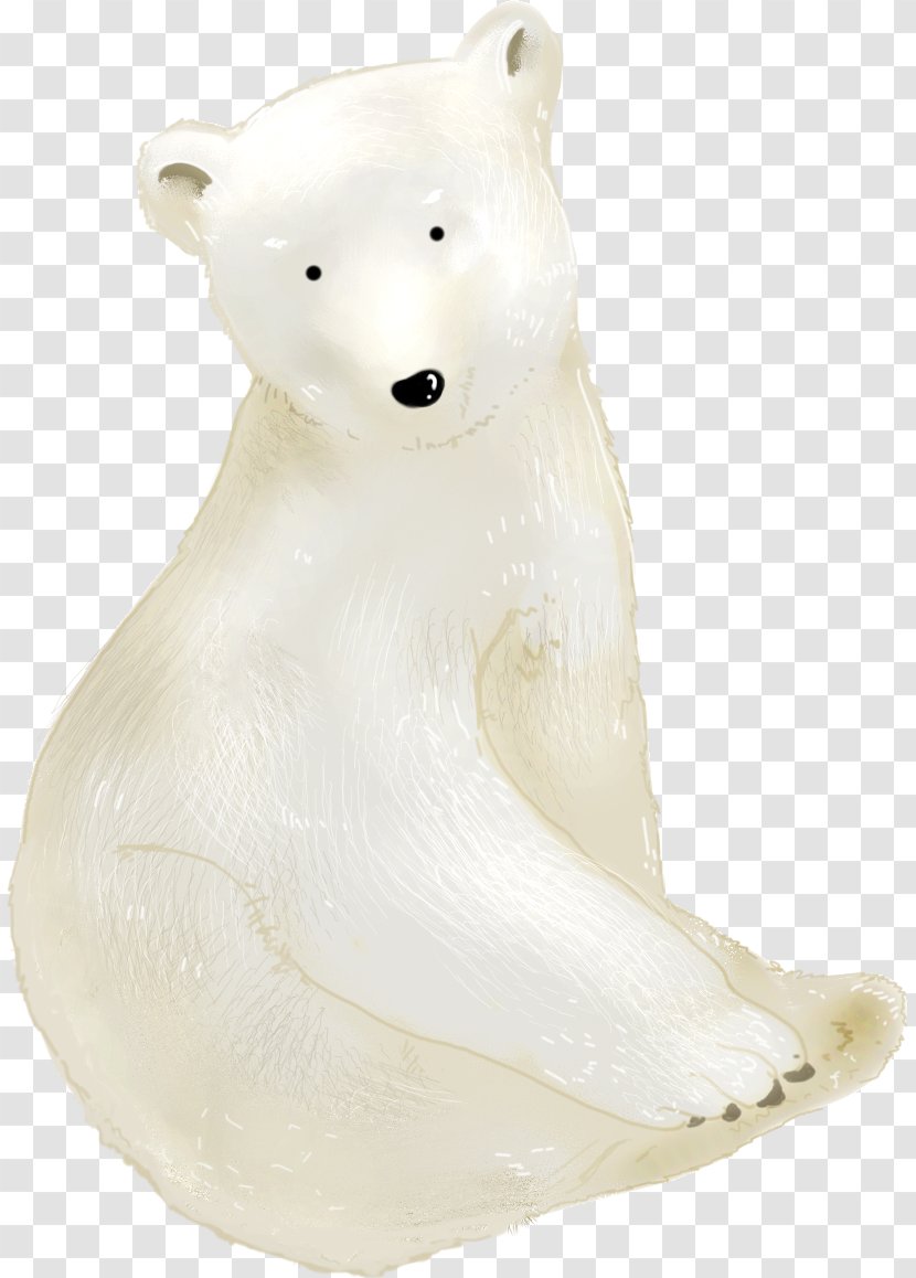 Polar Bear Cuteness - Watercolor - Cute Transparent PNG
