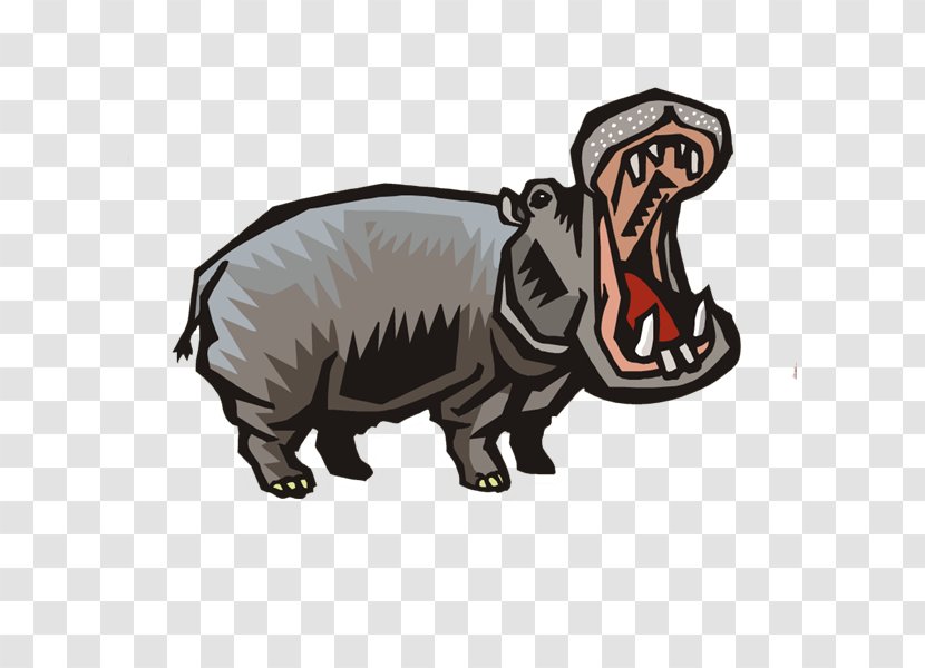 Pig Hippopotamus Cattle Clip Art - Snout - Rh Transparent PNG