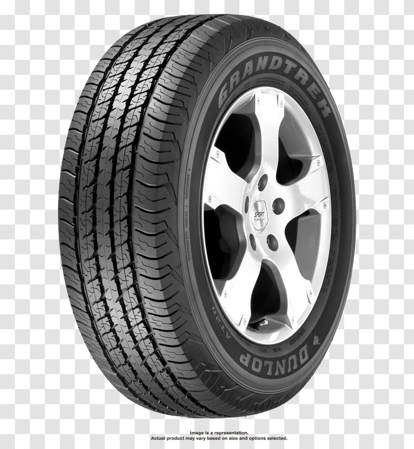 Car Motor Vehicle Tires Dunlop Tyres GRANDTREK AT 20 Tread - Rim Transparent PNG