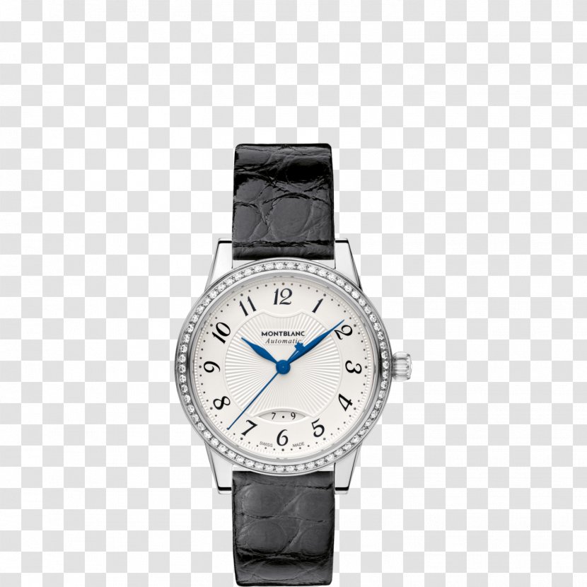 Montblanc Automatic Watch Movement Water Resistant Mark - Watchmaker - Watches Silver Black Diamond Mechanical Female Form Transparent PNG