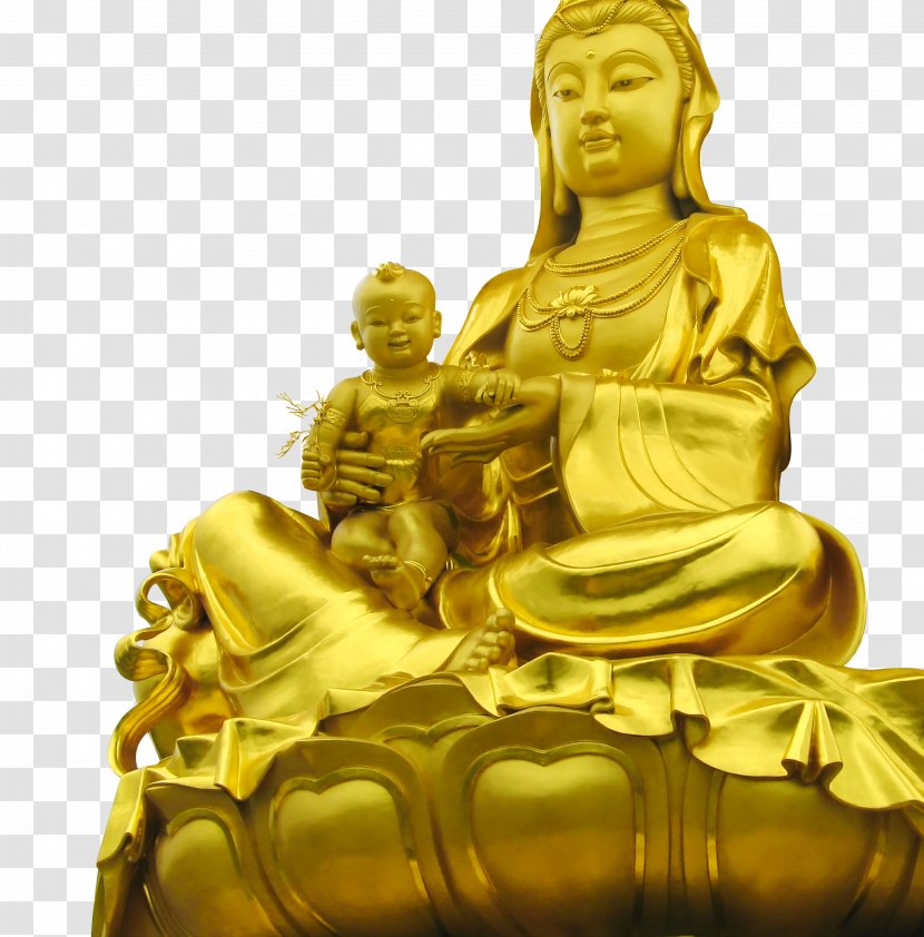 Guanyin Amitābha Buddhahood Avalokiteśvara Buddhism - Statue - Kwan Yin Transparent PNG