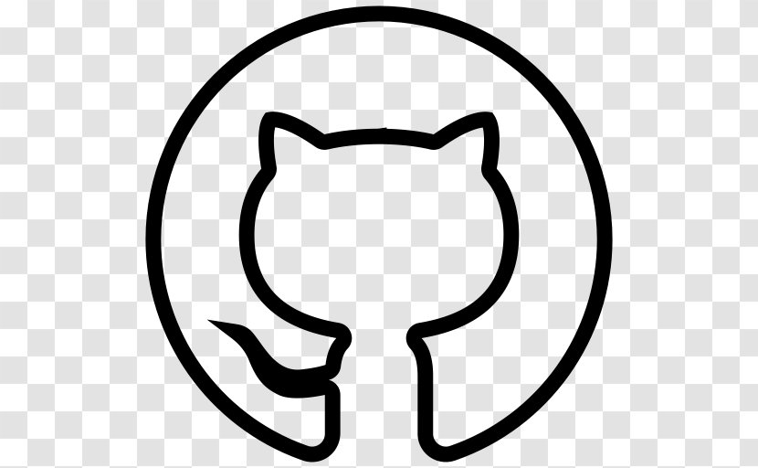 GitHub Symbol Clip Art - Black And White - Github Transparent PNG