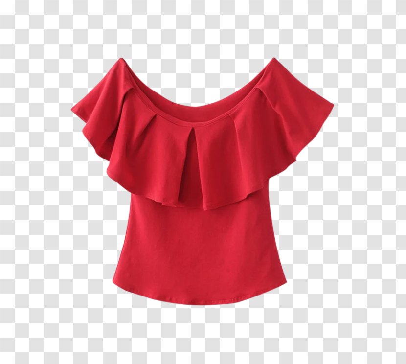 T-shirt Shoulder Sleeve Blouse Tube Top - Clothes Transparent PNG