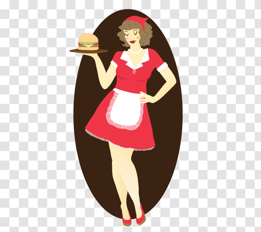 Clip Art Illustration Vector Graphics Music Download - Drawing - Italian Waitress Transparent PNG