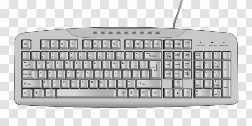 Computer Keyboard Mouse Input Devices Clip Art - Electronic Device Transparent PNG