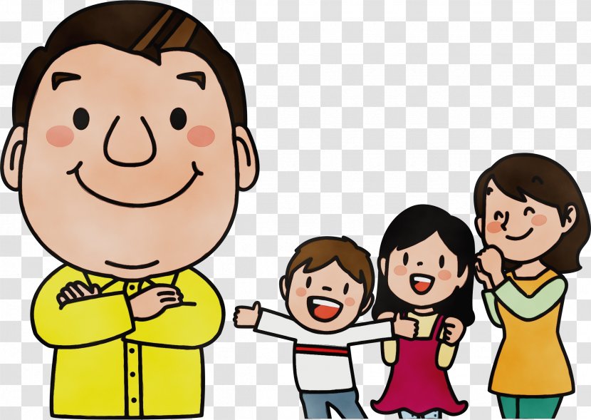 Cartoon People Animated Social Group Child - Sharing - Interaction Friendship Transparent PNG