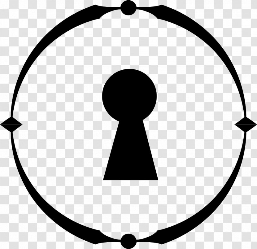Circle Lock Disk Shape Euclidean Vector - Black Transparent PNG