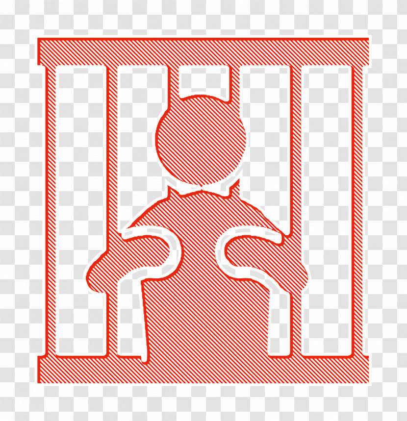 Criminal Minds Icon Criminal In Jail Silhouette Icon Jail Icon Transparent PNG