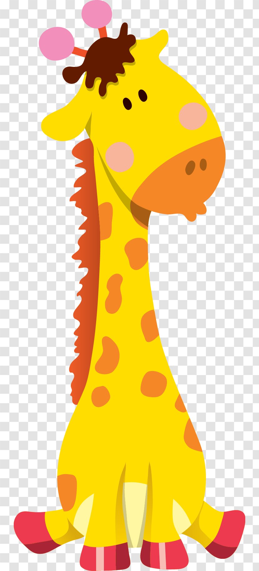 Giraffe Cartoon Animal Illustration - Organism Transparent PNG