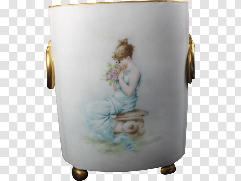 Porcelain Table-glass - Hand-painted Flower Pot Transparent PNG