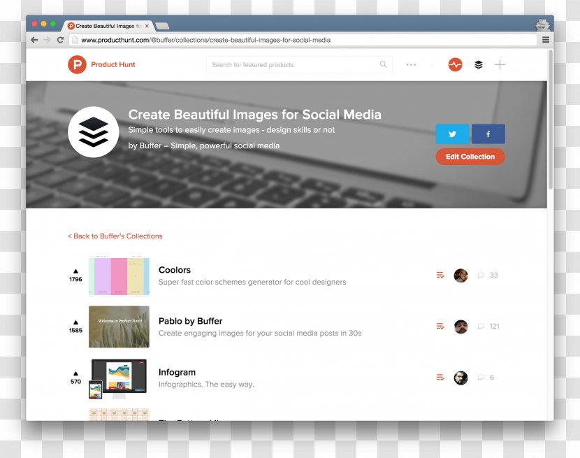 Web Page Google Analytics Social Media Product Hunt - Software Transparent PNG