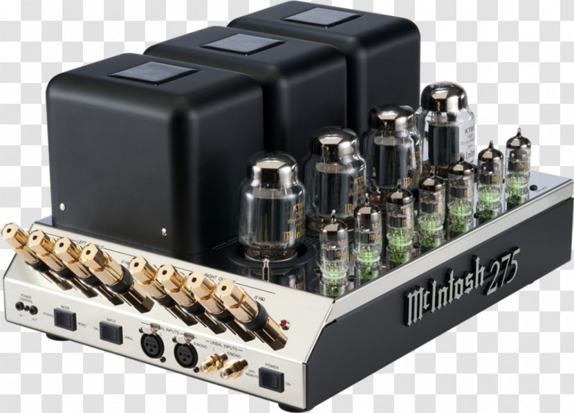 McIntosh Laboratory Audio Power Amplifier Valve MC275 High Fidelity - Electronic Device - Transistor Transparent PNG