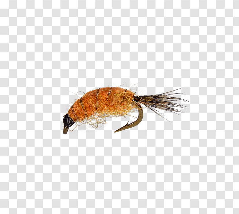 Fly Fishing Artificial Insect Larva - Orange - Tying Transparent PNG