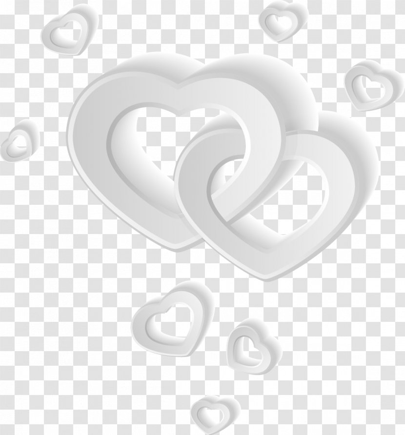 Heart White - Tree - Heart-shaped Elements Transparent PNG