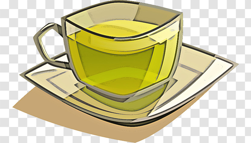 Yellow Drinkware Serveware Tableware Teacup Transparent PNG