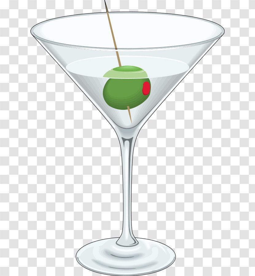 Cocktail Glass Martini Manhattan Drink - Champagne Stemware - Beverage Transparent PNG