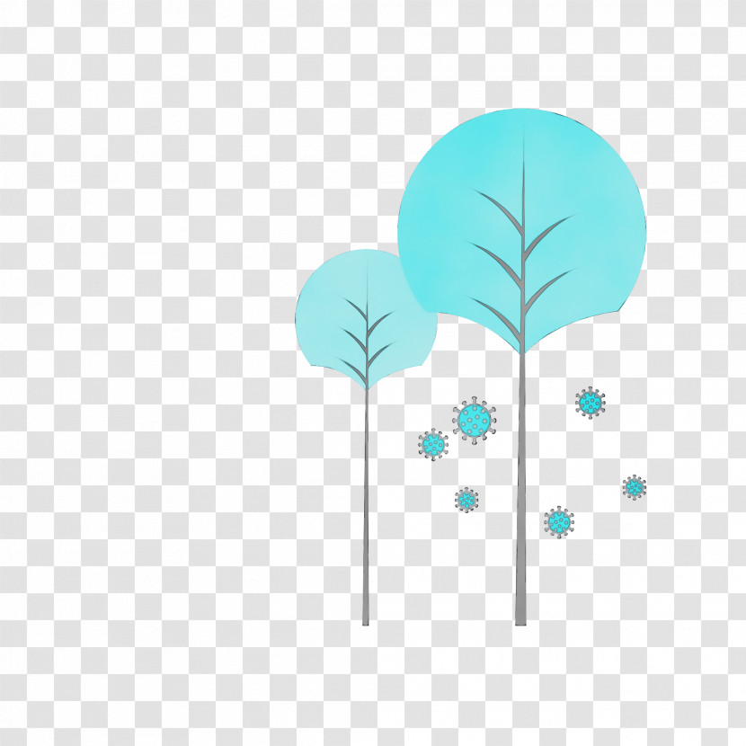 Leaf Tree Meter Turquoise Microsoft Azure Transparent PNG