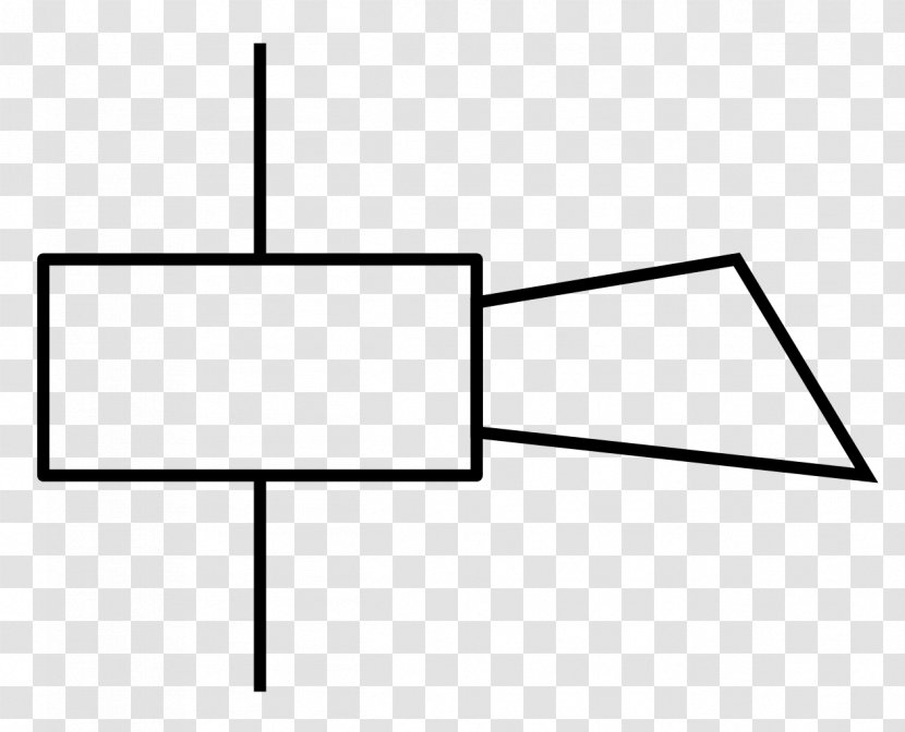 Electronic Symbol Circuit Diagram Wiring Electrical Engineering - Black And White Transparent PNG