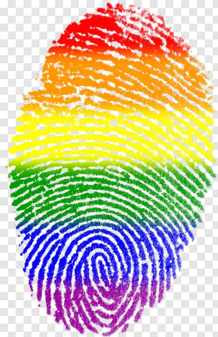 Fingerprint Rainbow Flag LGBT Symbols - Silhouette - Finger Print Transparent PNG