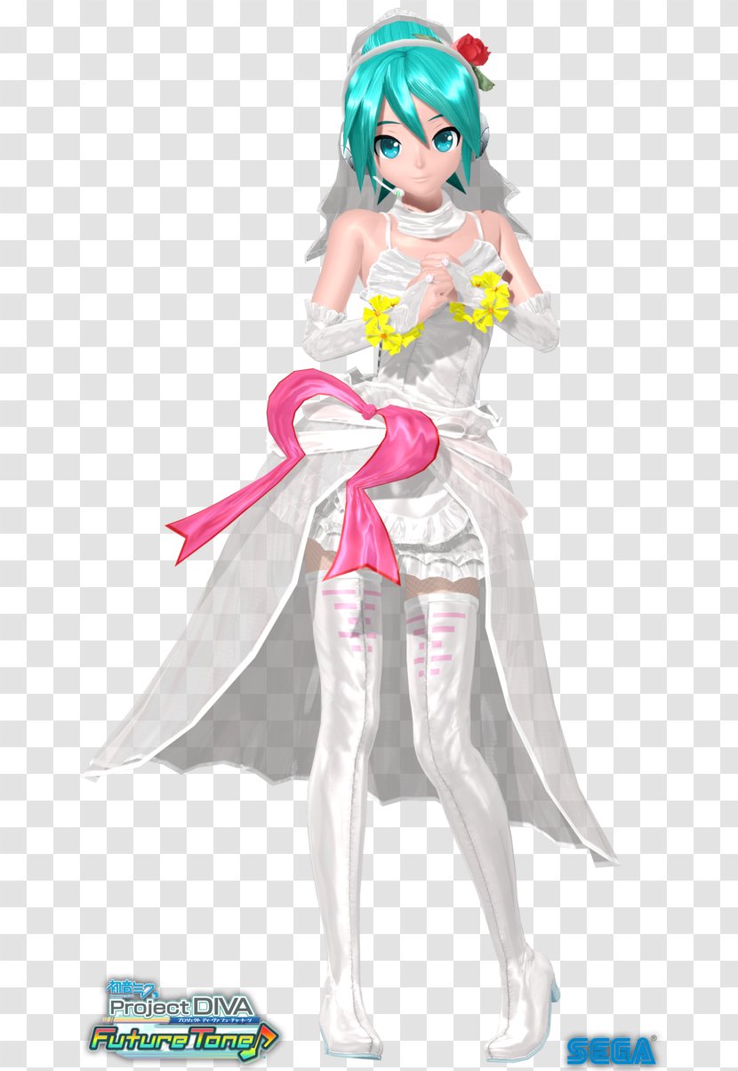 Wedding Dress Hatsune Miku Clothing MikuMikuDance - Heart Transparent PNG