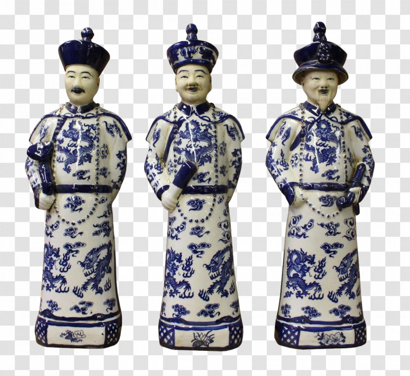 Vase Cobalt Blue And White Pottery Figurine Porcelain - The Transparent PNG
