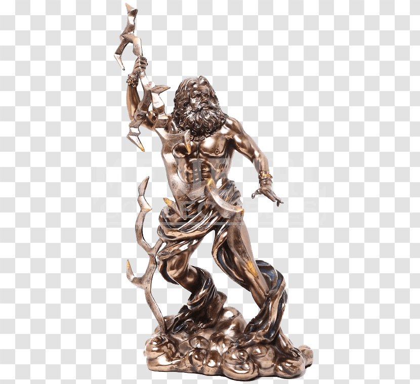 Statue Of Zeus At Olympia Hades Greek Mythology King The Gods - Sculpture - God Transparent PNG